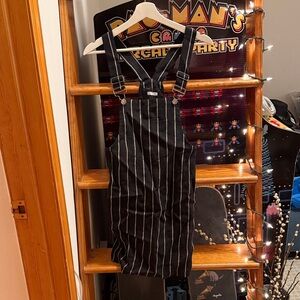 unworn!!! reformation striped overall dress